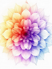 Obraz premium Flower head is blooming, showing colorful petals and pistil