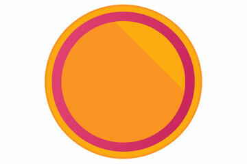 Orange and Pink Circle with a Shadow