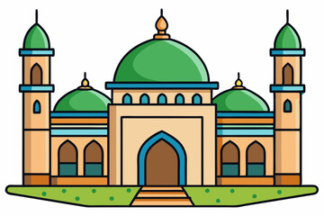 mosque vector illustration