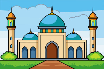 mosque vector illustration