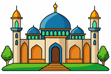 mosque vector illustration