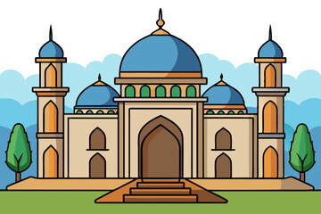 mosque vector illustration