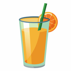 realistic juice vector illustration on white background