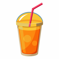 realistic juice vector illustration on white background