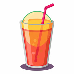 realistic juice vector illustration on white background