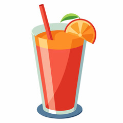 realistic juice vector illustration on white background