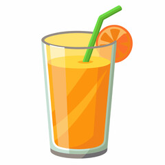 realistic juice vector illustration on white background