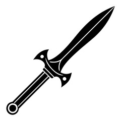 Falchion vector silhouette