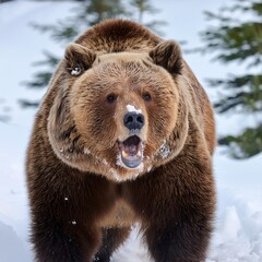 Obraz premium A large body of water lies beneath a cloudy sky In its center, a solitary boat floats Another boat is situated similarly in the middle distance