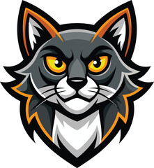 Fototapeta premium vector illustration of a cat logo