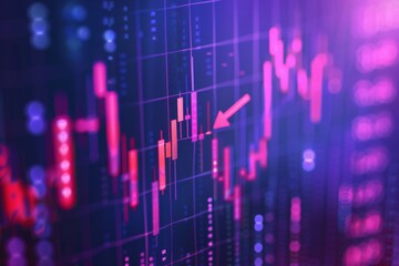 Fototapeta premium stock market graphs