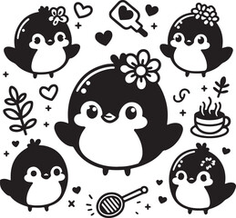 Cute Bird Vector, T shirt Design