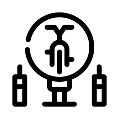 bicycle line icon