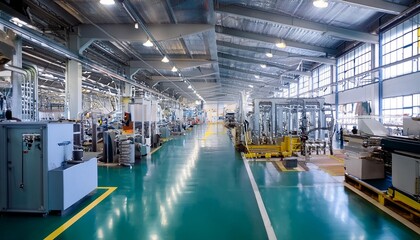 Interior of empty warehouse