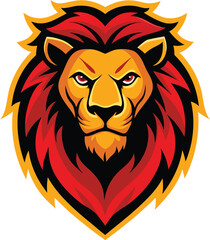 Obraz premium lion head vector. lion head vector illustration. lion vector illustration logo