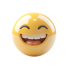 Grinning face with smiling eyes with transparent background