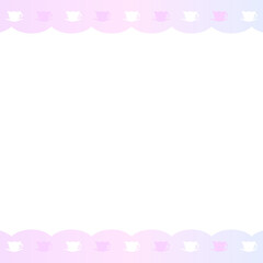 ティータイムなグラデーションメニュースクエアフレーム⭐︎PNG