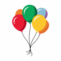 balloons art vector illustration