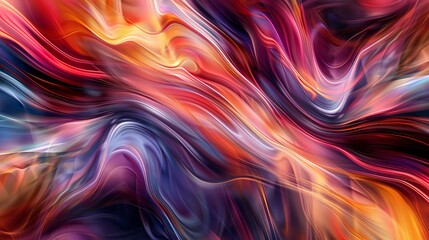 Fototapeta premium Vibrant abstract swirl of colors in dynamic patterns resembling a cosmic visual