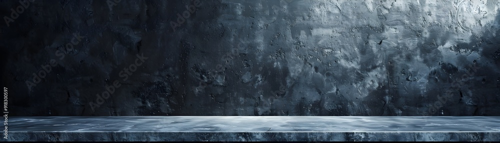 Wall mural smooth dark grey surface perfect for modern and sleek product showcase with empty backdrop
