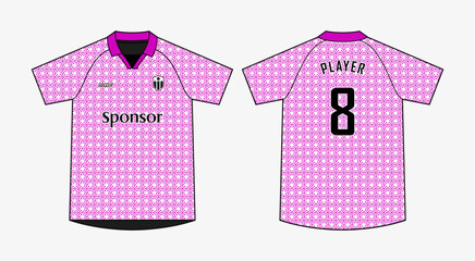 Soccer jersey design templates for sport t-shirts