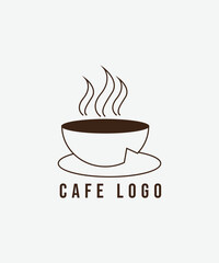 Cup of coffee, Coffee tea drink logo idea