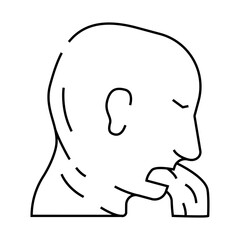 vomit health sick line icon vector. vomit health sick sign. isolated contour symbol black illustration