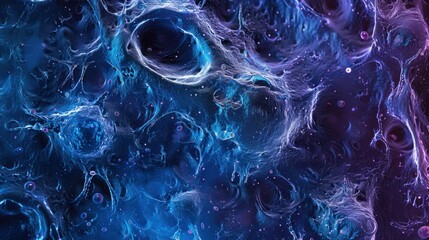 A detailed image of pancreatic cells under a microscope.