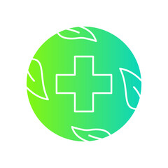 Herbal Medicine Gradient Flat