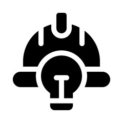 safety glyph icon