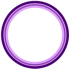 Purpke circle frame isolated on transparent background for your image, photo, text, picture, brand, design. PNG 