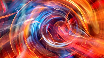 Obraz premium Colorful swirl of light patterns creating an abstract design with vibrant hues