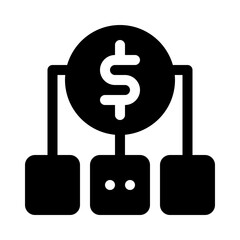 diversification glyph icon