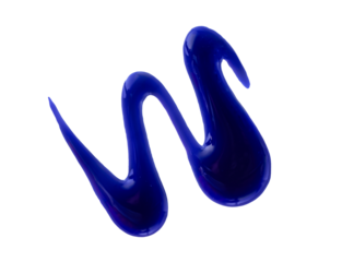 Purple gel abstract colour smear. Purple blonde dye hair shampoo smudge isolated on transparent background.