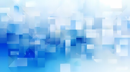 A sophisticated, geometric blue gradient background with transparent polygonal shapes and modern design elements.