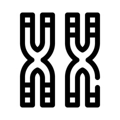 DNA line icon