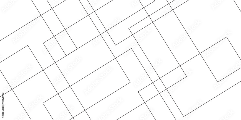 Poster abstract seamless random geometric white, black square lines pattern on a transparent background des