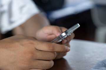 person using mobile phone