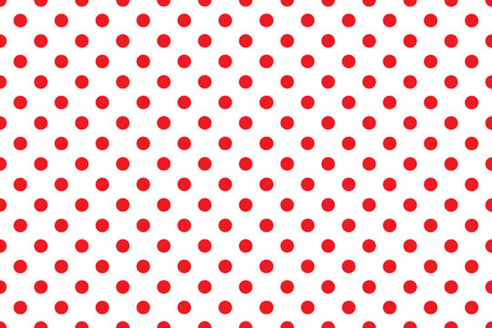 red polka dots with white background wallpaper