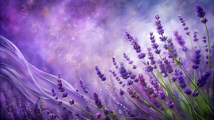 Obraz premium Abstract Expressionist Artwork Inspired by the Richness of Lavender generative AI