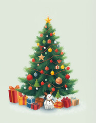 Christmas and New Year card