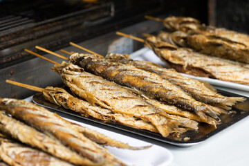 grilled fish on plate