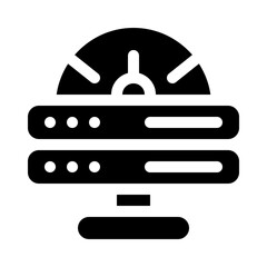 bandwidth glyph icon