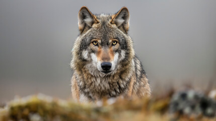 Obraz premium Wolf wallpaper. Wolf poster