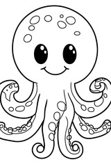 Sea Animal Coloring Page
