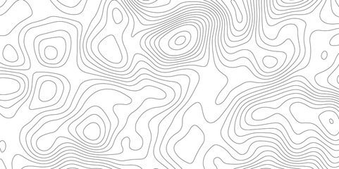 Topographic map background geographic line map with elevation assignments. Modern design with White background with topographic wavy pattern design.paper texture Imitation of a geographical map shades