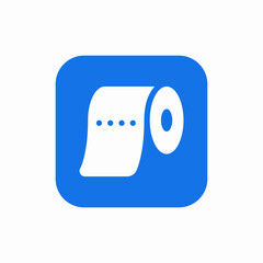 toilet paper wc roll icon