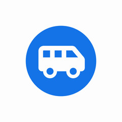 bus urban public transportation vehicle icon