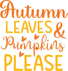 Fall SVG Typography Vector Design