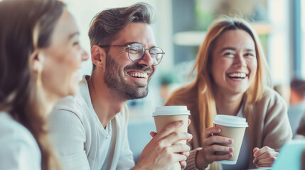 friends drinking coffee